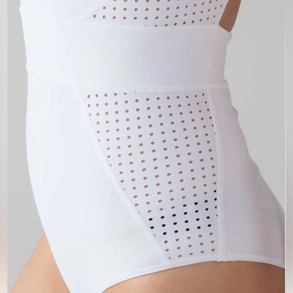 Lululemon Wild Abandon One Piece Swimsuit – White Zipper – Size 8 - Picture 6 of 10